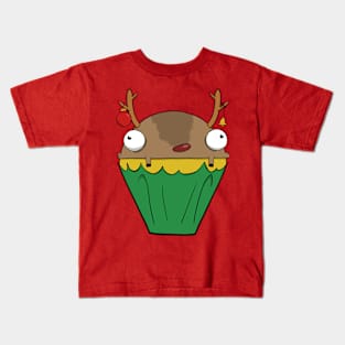 Reindeer Cupcake Kids T-Shirt